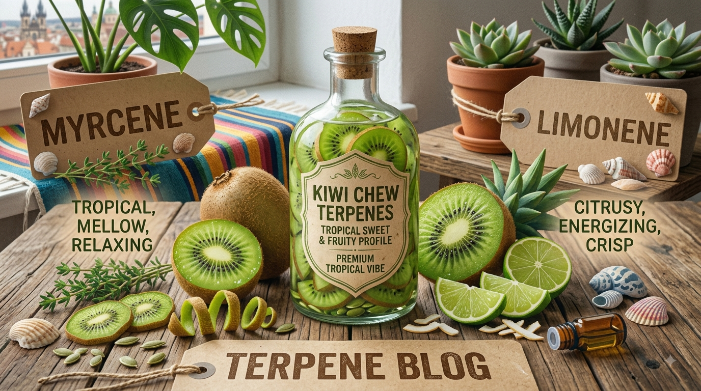 Kiwi Strain Family Guide: Kiwi, Kiwi Kush, Kiwi Z and the Terpenes Behind the Green Fruit Profile